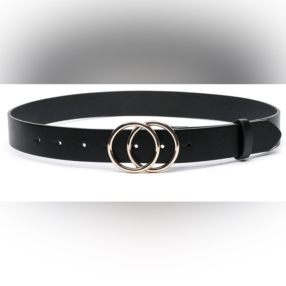 Black Belt with Gold Buckle